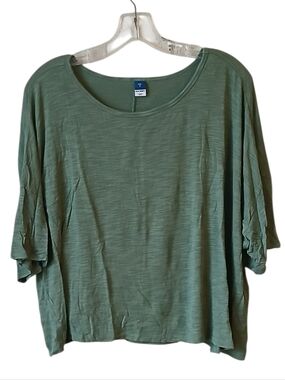 Old Navy Green Luxe Top Size Medium